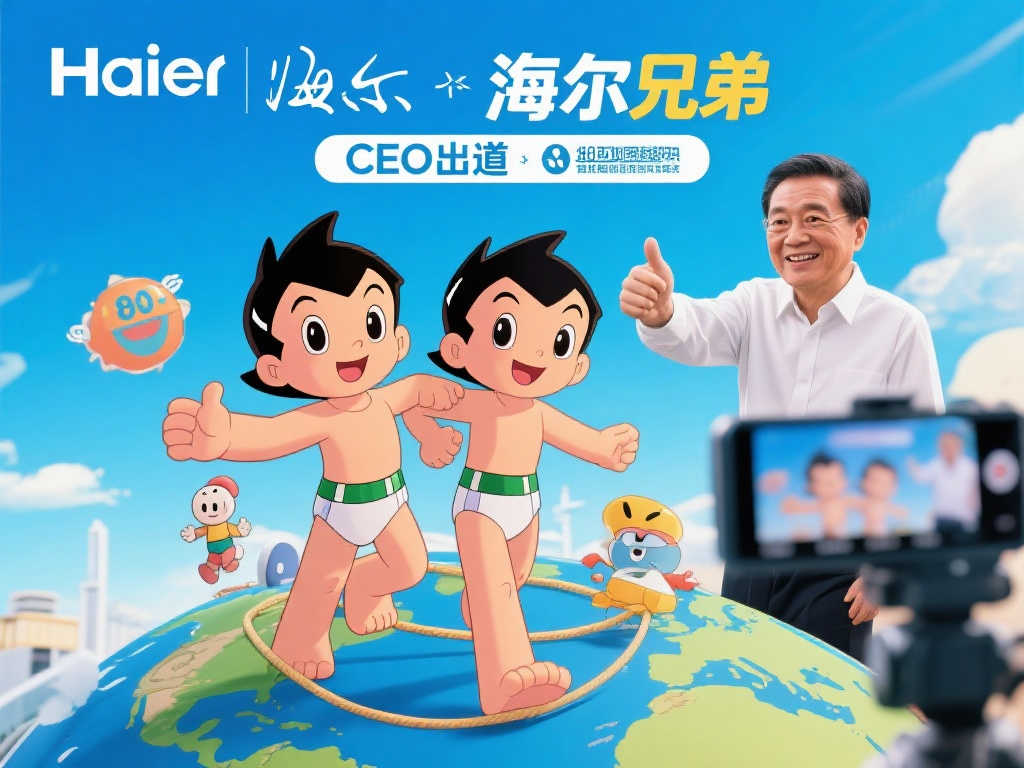 CEO亲自上阵，海尔兄弟能否成为互联网顶流？